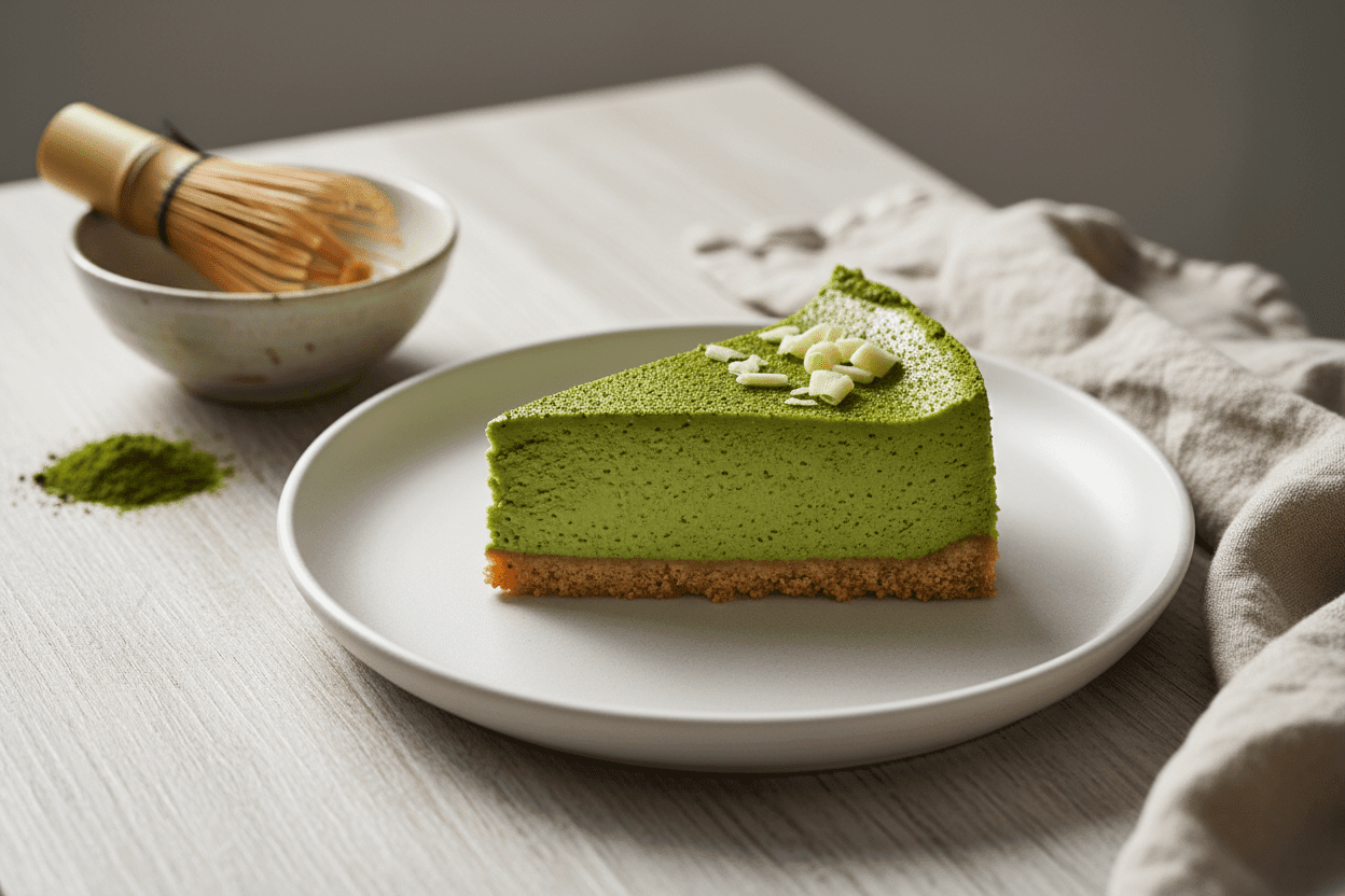 Matcha Cheesecake utan ugn – Krämig & Enkel - MAELI