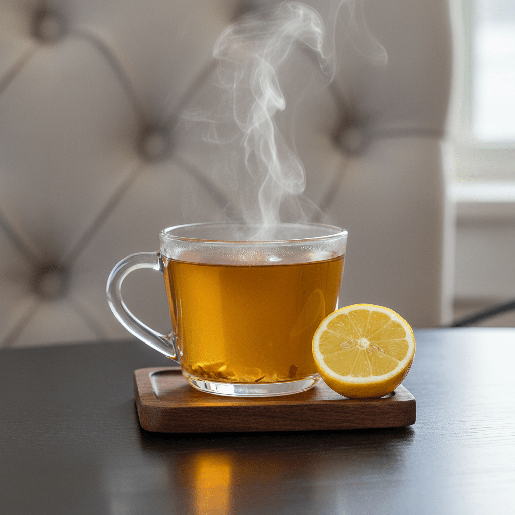 Bryggt Ginger Lemon te – uppfriskande kvällste utan koffein