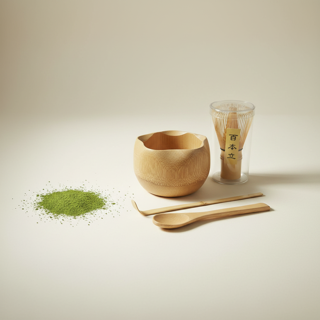 Satori Matcha Set – ljus bakgrund